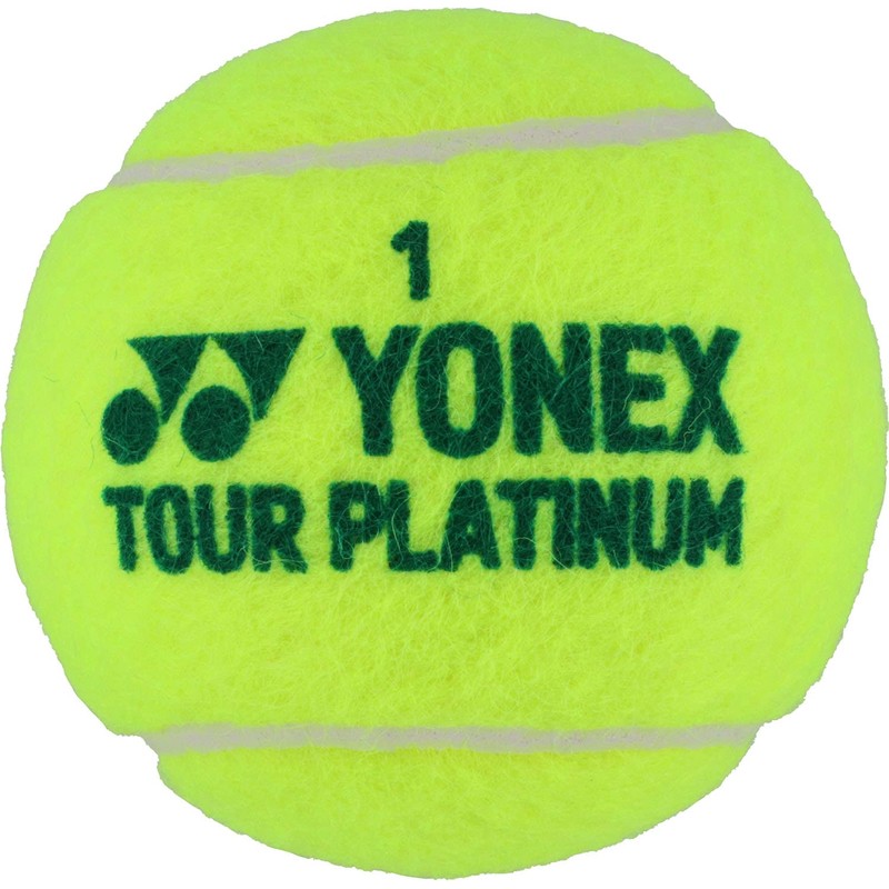 YONEX TB-TPL4 Tennis Balls, Tour Platinum, 4 Balls, 1 Can,