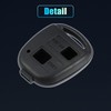 X AUTOHAUX Car Key Shell for Toyota Rav4 2-Button Remote