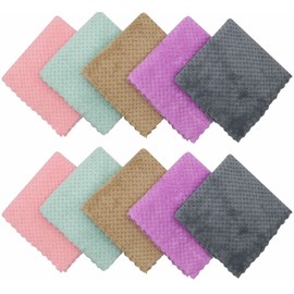 HFGBLG Microfiber Cleaning Cloth Lint Free Cleaning Rags, 10 Pack Fast Drying Dish Rags for Cleaning, Super Absorbent Kitchen Dish Cloths for Wash Dishes,12 in x 12 in, Mix Color