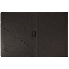 SIGEL EF415 Protective Cover for A4 Forms (e.g. Order, Invoice, Delivery Note), with Practical Pockets for Receipts and Integrated Pen Holder, Anthracite