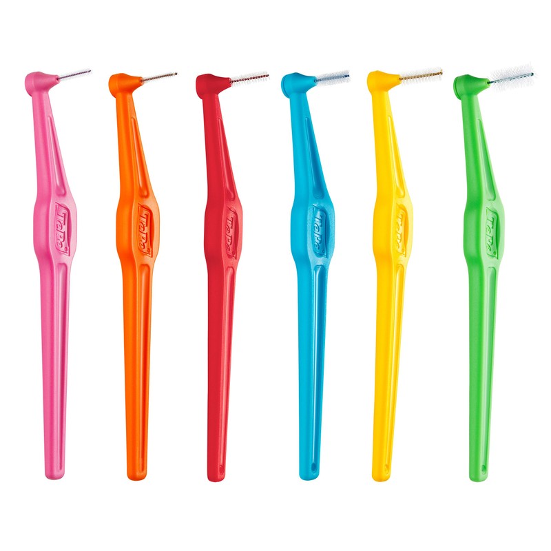 Interdental Brush Angled - Green 0.8mm (6 pack)