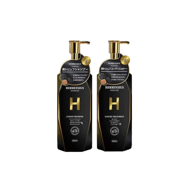 HERBENSIUS Luxury Shampoo and Treatment, 16.9 fl oz (500 ml)