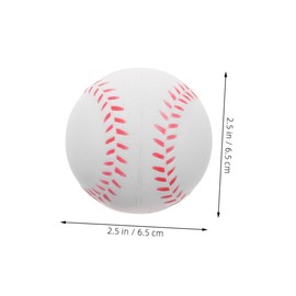 Mipcase 5Pcs Soft Sponge Baseballs for Safe Training Balls for Beginners Enhance Reflexes Hand Eye Coordination for Teeball Practice Softball