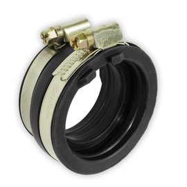 Thomletha Carburetor Intake Boot Joint with Clamps Replacement for 5KM-13596-00-00 Replacement for Yamaha Rhino 660 4X4 2002 2003-2008