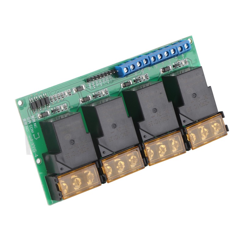 High Power Four Way Relay Module Control Panel Optocoupler Isolation