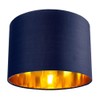 Contemporary and Chic Midnight Blue Cotton 10" Table or Pendant