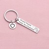 DZOSW Police Thank You Keychain Correctional Officer Keychain Coworker Gift