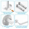 Wonderjune Closet Rail Hanging Closet Rod Ceiling Clothes Rack Any