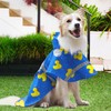 NACOCO Large Dog Raincoat Adjustable-Pet Rubber Ducks Yellow Water Proof