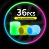Ventilkappen Auto Leuchtend, 36 Stück Universelle Fluoreszierende Autoreifen Ventilkappen, Auto