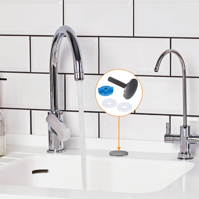 sourcing map Kitchen Faucet Hole Cover Copper, 2" Sink Hole