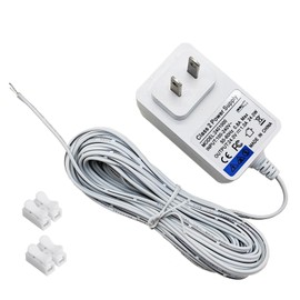 DC 24 Volt Doorbell Transformer 110V/120V AC to DC 24V Adapter Fit for Honeywell Nest,Ring/Wyze Video Doorbell，C Wire Adapter, 24V LED Strip Lig, with CH-2 Quick Wiring Terminal,19.6FT