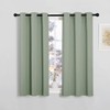 PONY DANCE Sage Green Curtains Blackout Curtains for Kids Bedroom