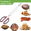 HINMAY Extra Long Scissor Tongs 16-Inch Stainless Steel Barbecue Grilling