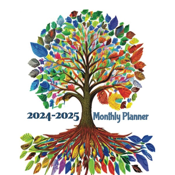 2024 - 2025 Monthly Planner: Tree of Life 24 Month