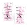 Press-On Nail Application Instructions Cards, Aftercare Instructions Cards, 50 Pack
