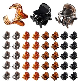 40 Pcs Mini Hair Clips, 4 Colors Claw Clips and Non-slip Hair Accessories for Women and Girls