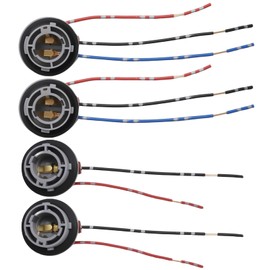 ZUDKSUY 4Pack Rugged 1156 BA15S and 1157 BAY15D Sockets, Replacement Lampholder for Automotive Turn Signal, Brake and Tail Light Wiring Plugs