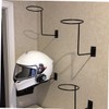 Ciieeo Sturdy Iron Bike Helmet Rack Hat Display Holder for