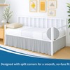 Ruffled Daybed Twin Size, 16 Inch Drop Ruffled Bed Skirt