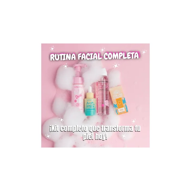 Kit Rutina Facial Completa Ultramo Hidratación Y Protección