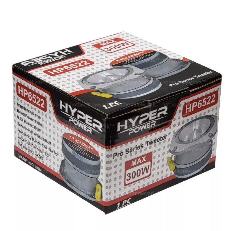 HyperPower High Compression Bullet Super Tweeter 4" 150 Watt RMS
