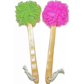 Jins-hung Ducha Loofah Body  Back Scrubber - Cepillo De Baño Exfoliant