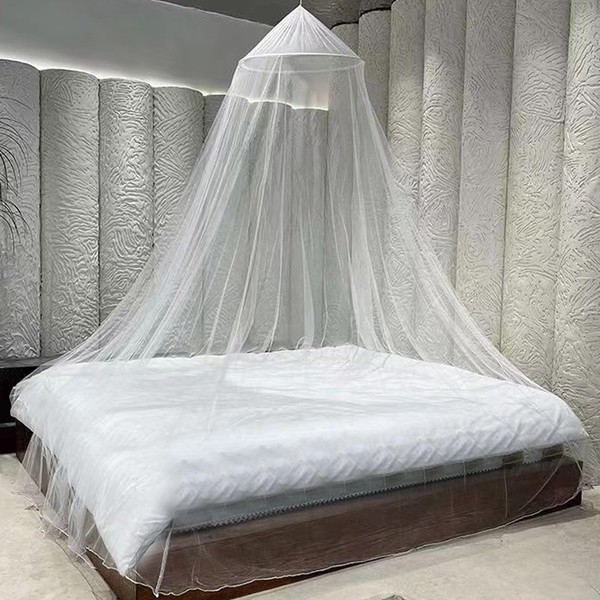 Bed Mosquito Net, Dome Shaped Bed Mosquito Net, Large Mosquito Net for Bed, Mosquito Net Canopy, Mosquito Net for Travel, Home and Travel, Garden (60 x 250 x 900 cm)