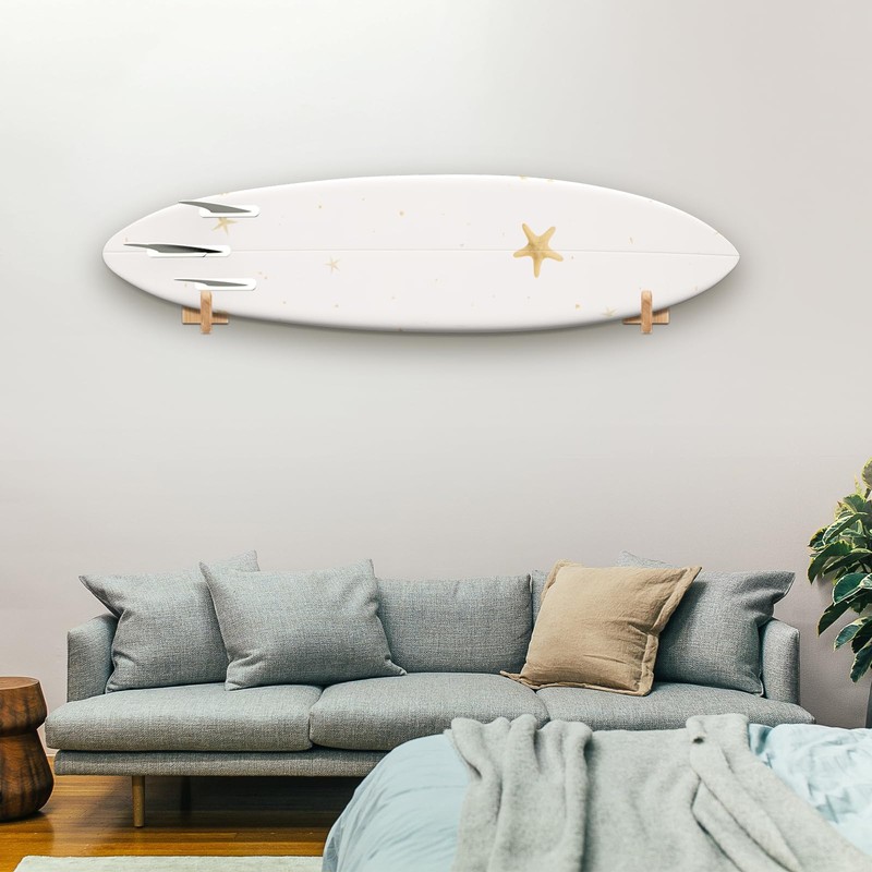 Wooden Surfboard Wall Rack for Long and Short Boards |