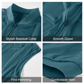 IBIH mesh vest men's Summer Casual Work Fish Photo Travel, B03 Blue, XX-Large