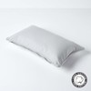 HOMESCAPES - 100% Cotton Plain Grey Cushion Cover- 30 x
