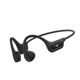 PSIER - Auriculares de conducción ósea, auriculares Bluetooth 6.0 de oreja abierta, auriculares inalámbricos de 10 horas de reproducción con micrófono