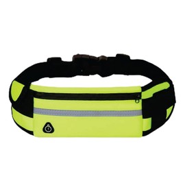 JaBranDo - Neoprene belt bag - Waterproof bum bag for sports activities - Especially for outdoor use - Water bottle holder - With headphone output - Easily adjustable, yellow, Modern