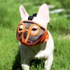 Bozal corto hocico para perro, malla transpirable ajustable para morder,