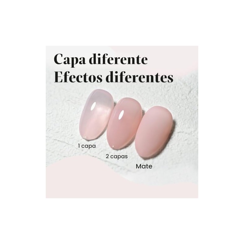 CANNI- Esmalte de uñas en gel rosa nude, 1 pieza