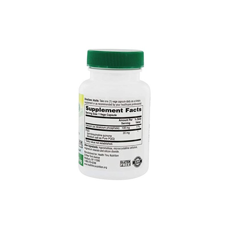 Health Thru Nutrition - PQQ Mitochondrial Biogenesis Support 20 mg.
