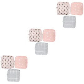 FOMIYES 9pcs Portable Storage Pouches Adorable Travel Pouch for Sanitary Napkins Coin Bags Reusable Easy to Carry