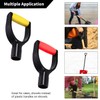 MroMax Shovel D Grip Handle, 1-1/4" Inner Diameter 32mm PVC
