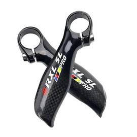 Mountain Bike Handlebar Ends RXL SL 1 Pair Hand Grips Ends 22.2mm Carbon Fiber Bike Bar Ends For Cycling Ergonomic Design Cycling Accessories 3K Glossy