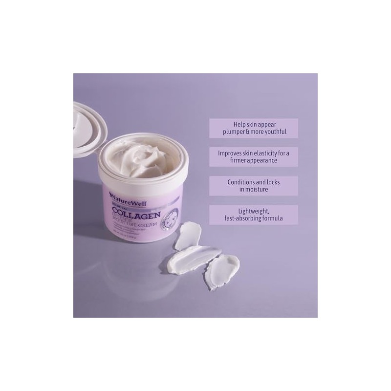 NatureWell Collagen Intense Moisturising Cream, 300ml Clinical Increases Suppleness &