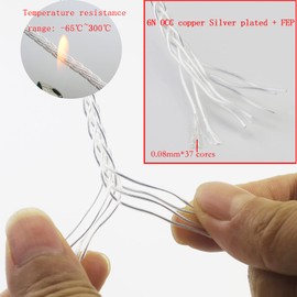 Upgrade Audio Cable 4.4mm Balanced Cable Compatible with Denon AH-D7200 AH-D7100 AH-D9200 AH-D5200, for Focal Elear Headphone 6N OCC Copper Single Crystal Silver Plated Cord