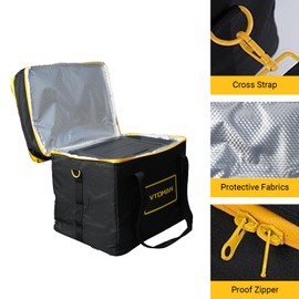 VTOMAN Large Carrying Case Bag for Portable Power Station Jump 1000 1500X 1800 & FlashSpeed 1000 1500, Black (Power Station Not Included)
