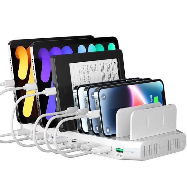 SUIDEK 60W Multiple Device Charging Station for Multiple Devices, 10