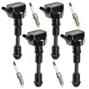 CNPAPC 4 Pack Ignition Coil + Spark Plug For Volvo