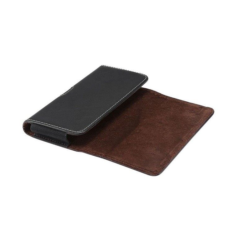 DFV mobile - Horizontal Leather Holster with Belt Loop for