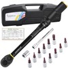 Uharbour Torque Wrench Bicycle 1-25 Nm, 1/4 Inch, 14-Piece Set