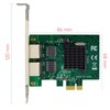 Dual-Port PCIe Gigabit Ethernet Server Adapter with NetXtreme BCM5720-2P Chipset