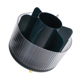 Minkissy Rotating Makeup Brush Holder Vanity Makeup Organizer Small Storage Container