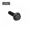 sourcing map Hex Flange Screw 10.9 Degree Carbon Steel Hex