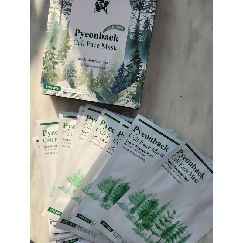 J&C JNC Cypress Water Mask Pack-Renewal / JNC 편백수 마스크팩-리뉴얼